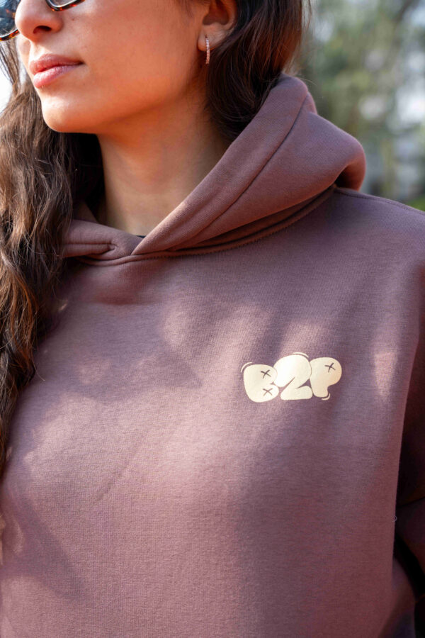 Bounce Earth Brown Off White Hoodie