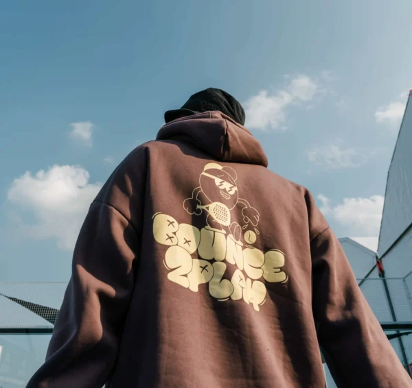 Bounce Earth Brown Off White Hoodie